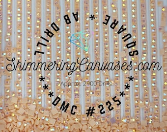Diamond Painting SQUARE AB Drills DMC #225- Shell Pink, Ultra Very