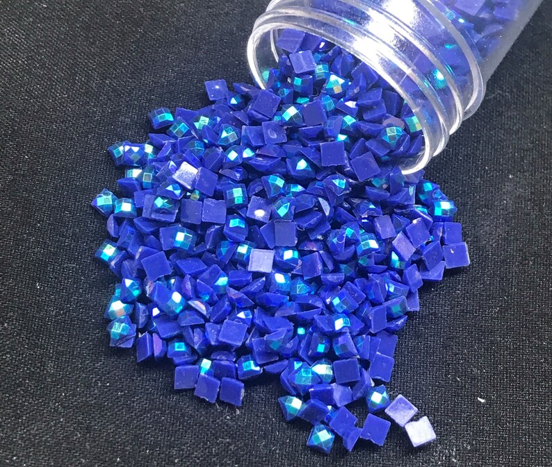 Diamond Painting Square AB Drills DMC 820 Royal Blue Very Etsy