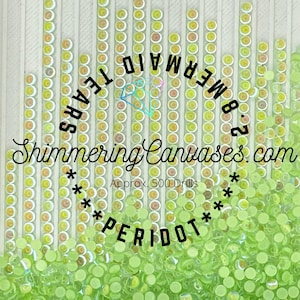 Diamond Painting Round Rhinestones 2.8mm Mermaid Tears Peridot