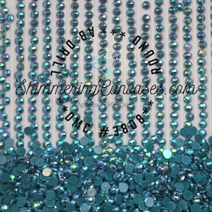 Diamond Painting Round AB Drills 14 gram bag DMC #3808-Turquoise, Ultra Very