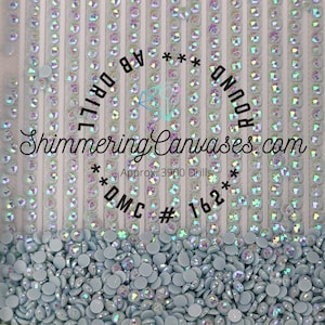 Diamond Painting Round AB Drills DMC #162- Blue, Ultra  Very Light