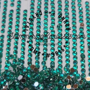 Diamond Painting Round Drills Crystal DMC #3816 Celedon Green