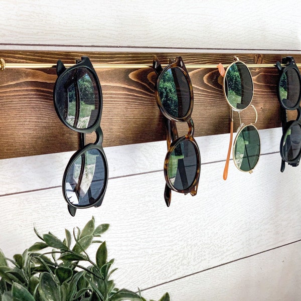 Sunglass Organizer | Glasses Organizer | Sunglass Display | Glasses Display | Wall Organizer | Wood Sunglass Organizer | Wood Organizer |