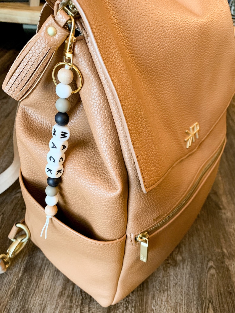 Name Keychain | Personalized Keychain | Custom Keychain | Diaper Bag Keychain | Keychain | Baby Gift | Beaded Keychain | Bag Keychain | Bild 7