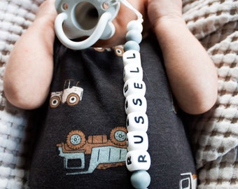 Personalized Pacifier Clip | Diaper Bag Keychain | Name Pacifier Clip | Shower Gift | Custom Pacifier Clip | Mother's Day Gift | Name Clip
