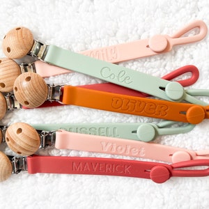 Personalized Pacifier Clip | Newborn Gift | Name Pacifier Clip | Baby Shower Gift | Custom Pacifier Clip | Pacifier Holder | Baby Gift