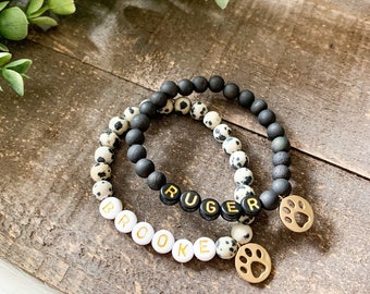 Personalized Pet Bracelet | Custom Bracelet | Personalized Bracelet | Custom Pet Charm Bracelet | Pet Jewelry | Dog Bracelet | Pet Memorial
