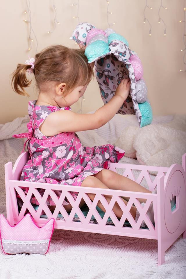 Personalized Wooden 18 Inch Doll Crib Handmade Crib Etsy