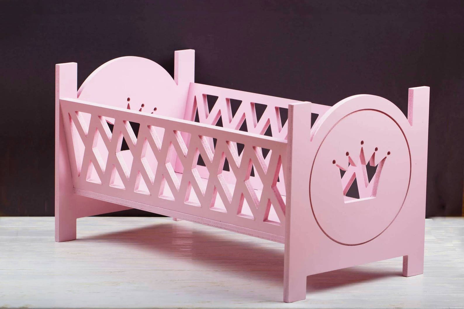 Personalized Wooden 18 Inch Doll Crib Handmade Crib Etsy