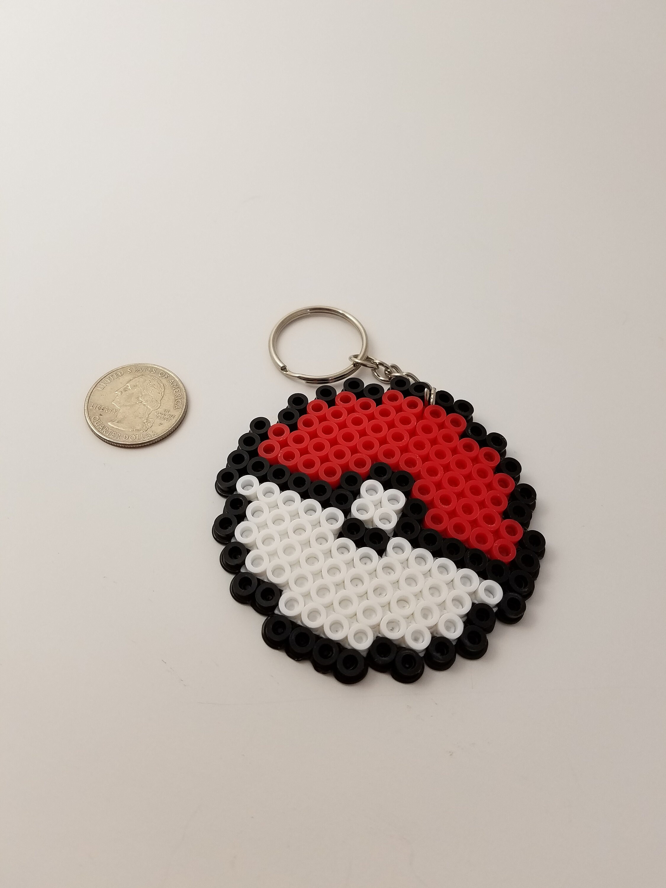 Kreta pedaal Woestijn Pokemon Pokeball Perler parel sleutelhanger | Etsy