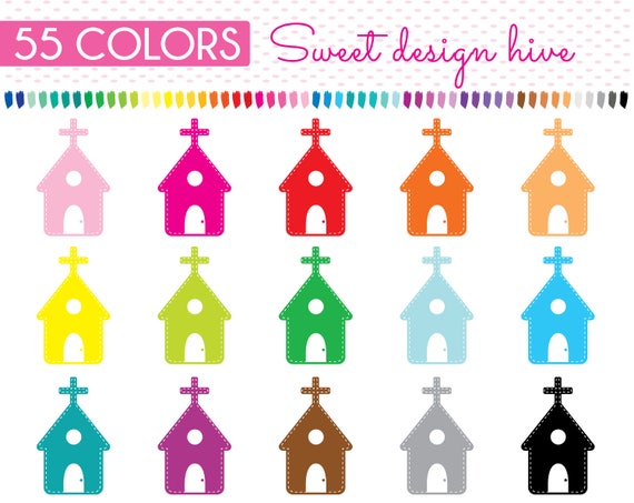 Kirche Clipart Regenbogen Kirche Kirche Png Katholische Etsy