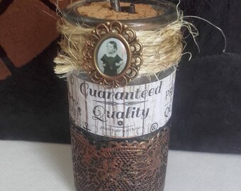 Pretty "Child" apothecary glass bottle