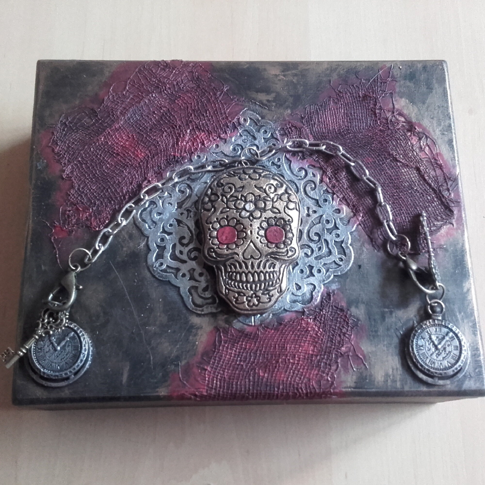 Boîte en Bois Jeu Poker