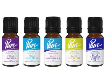 Pure Scented Zoflo Fragrance Oil Pack 5 x 10ml