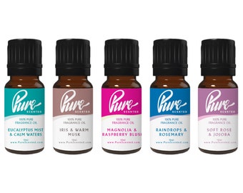 Pure Scented Calming Fragrance Oil Pack 5 x 10ml