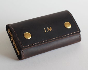 leather key purse