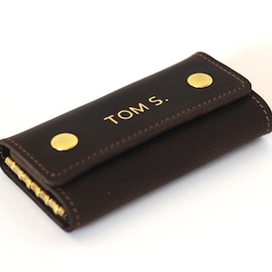 Pochette pour clés en cuir, Porte-clés en cuir, Porte-clés personnalisé, Étui pour clés en cuir, Pochette pour clés, Sac pour clés, Clé de sac pour clés en cuir, Cadeau pour la Saint-Valentin