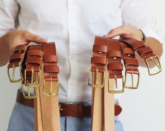 Groomsmen Belts, Mens  Leather Belt, Customized with initials,  Personalized belt, Wedding Belt, Custom Made Belt,  Gift for him