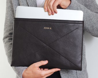 Leather Macbook Case, 2024-2026 Macbook Sleeve, Leather Macbook 13 Case, Laptop Bag, Laptop Accessories, Black Friday sale