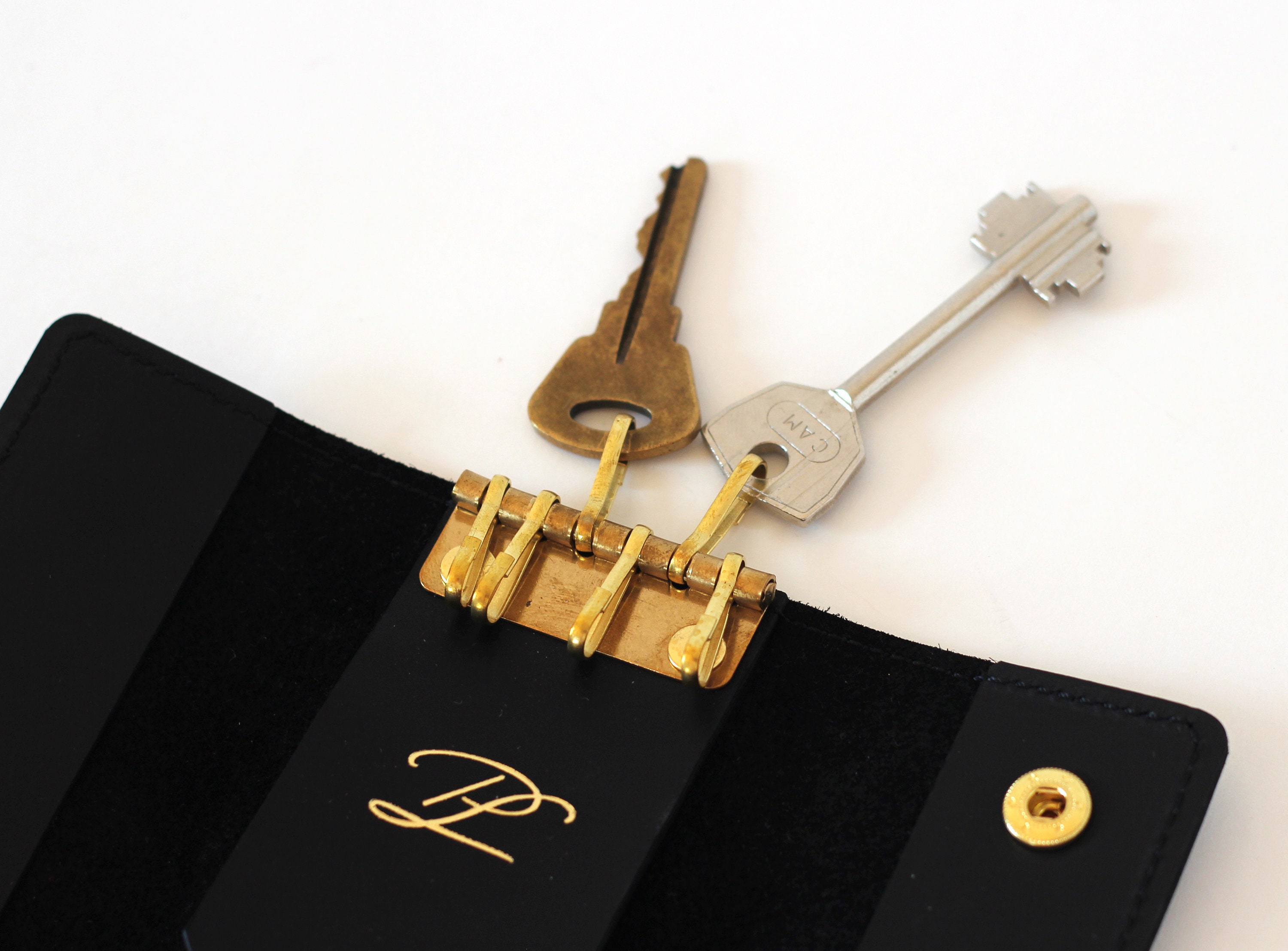 Leather Key Holder Personalized keychain Leather Key Case Etsy