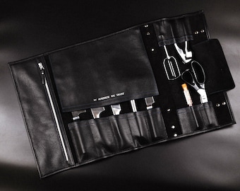 Gift for Chef,Custom Knife Roll, Gift for Chef Leather Knife Roll, Gift for Dad, Knife Organizer, Chef's Knife Organizer,Black Friday sale