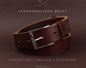 Custom Belt, Mens Belt, Grooms gift, Leather Belt, Personalized belt, Brown belt