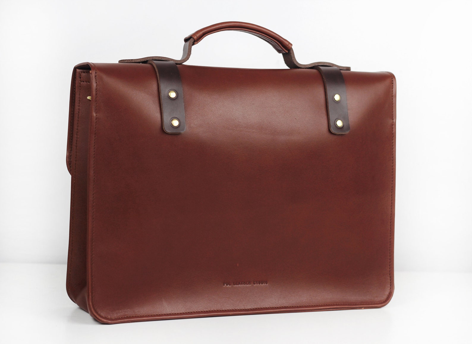 Leather Briefcase Mens Briefcase Custom Briefcase Gift for Etsy
