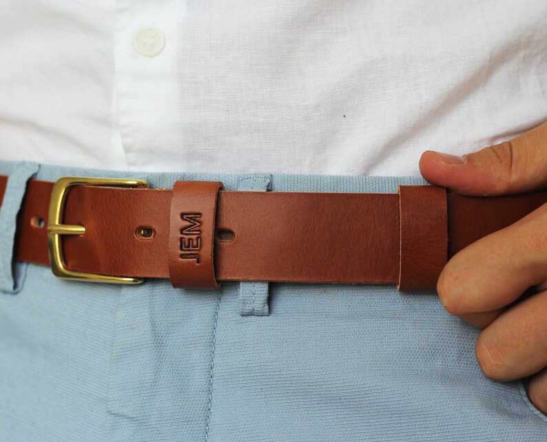 Mens Leather Belt Personalized Belt Leather Belt Christmas Etsy