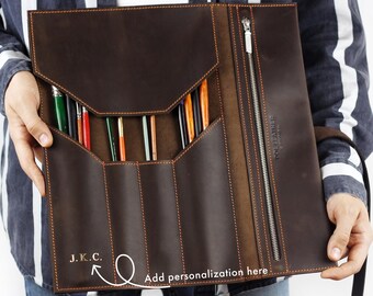 Hztyyier Kalligraphie-Pinselhalter Aus Bambus – Rolltasche Mit 9 Fächern, Atmungsaktiv