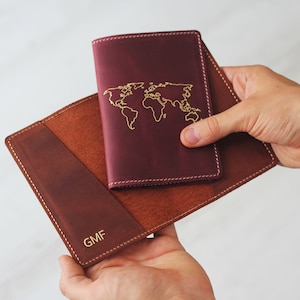 Regalo del día del padre, funda de pasaporte personalizada, funda personalizada, billetera para pasaporte, soporte para pasaporte, regalo de cumpleaños, regalo del día del padre,