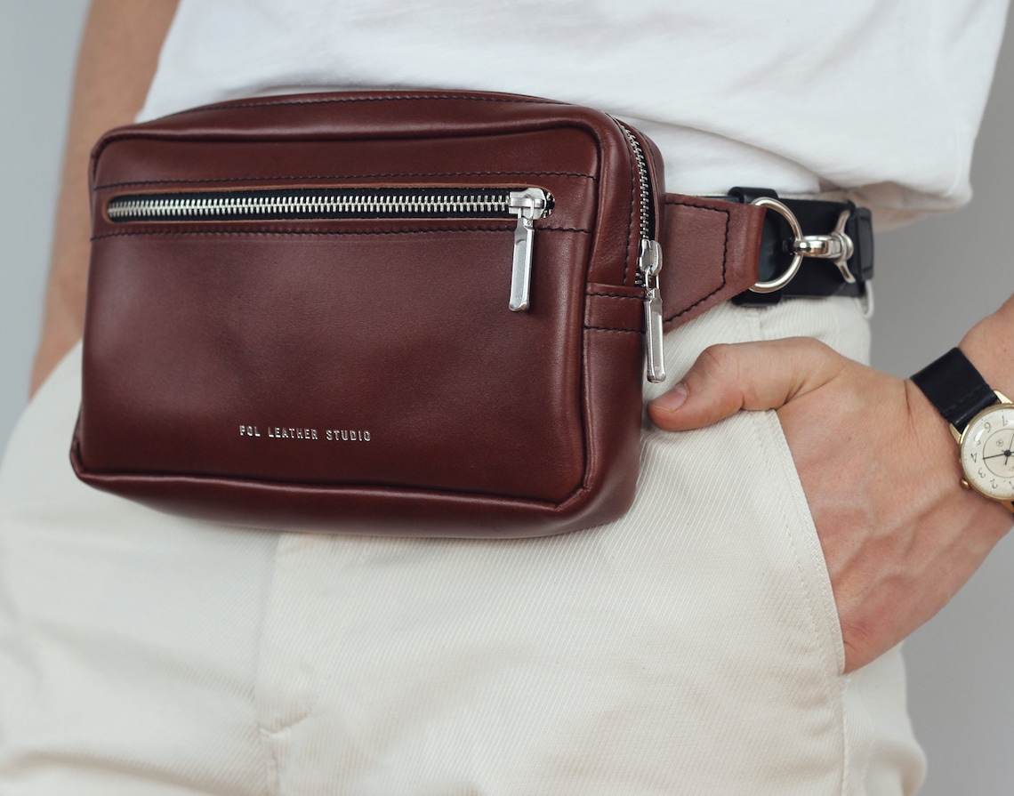 Leather fanny pack Belt bag Personalized bag Hip bag Bum Etsy