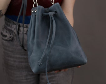 Echtleder Beuteltasche für Damen
