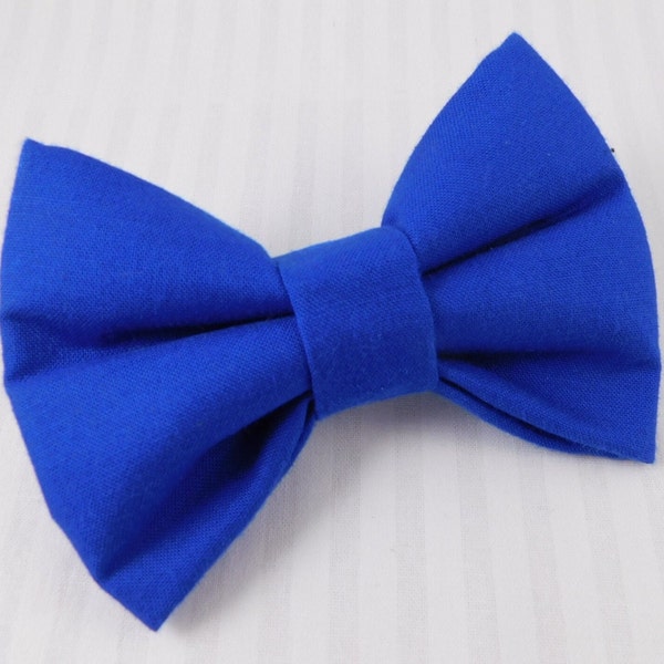 Dog Ring Bearer Bow Tie in Royal Blue / Cobalt Blue Dog Wedding Bow / Gift for New Puppy / Dog Wedding Attire / Formal Wedding Bow for Dog