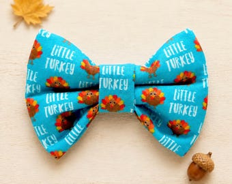 Thanksgiving Turkey Bow Tie for Dogs and Cats Pet Collar Accessory