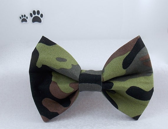 camo dog bow tie