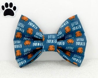 Little Turkey Thanksgiving Dog and Cat Bow Ties