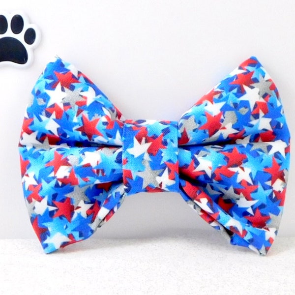 Patriotic Dog Bow Tie / 4th of July Cat Bow Tie / 4th of July Dog Bow