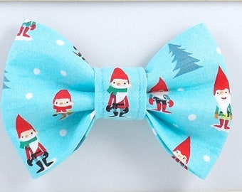 Christmas Gnome Dog Bow Tie / Christmas Gnome Cat Bow Tie / Christmas Dog Bow Tie