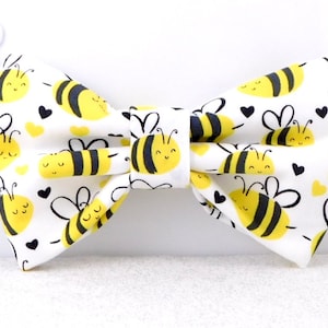 Bumble Bee Dog Bow Tie for Pets -  Cute Cat Accessory -  Perfect Pet Parent Gift - Dog Mom Gift - Girl Dog Fashion - Stylish Bow Dog
