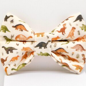 Dinosaur Dog or Cat Collar Bow Tie Pet Accessory