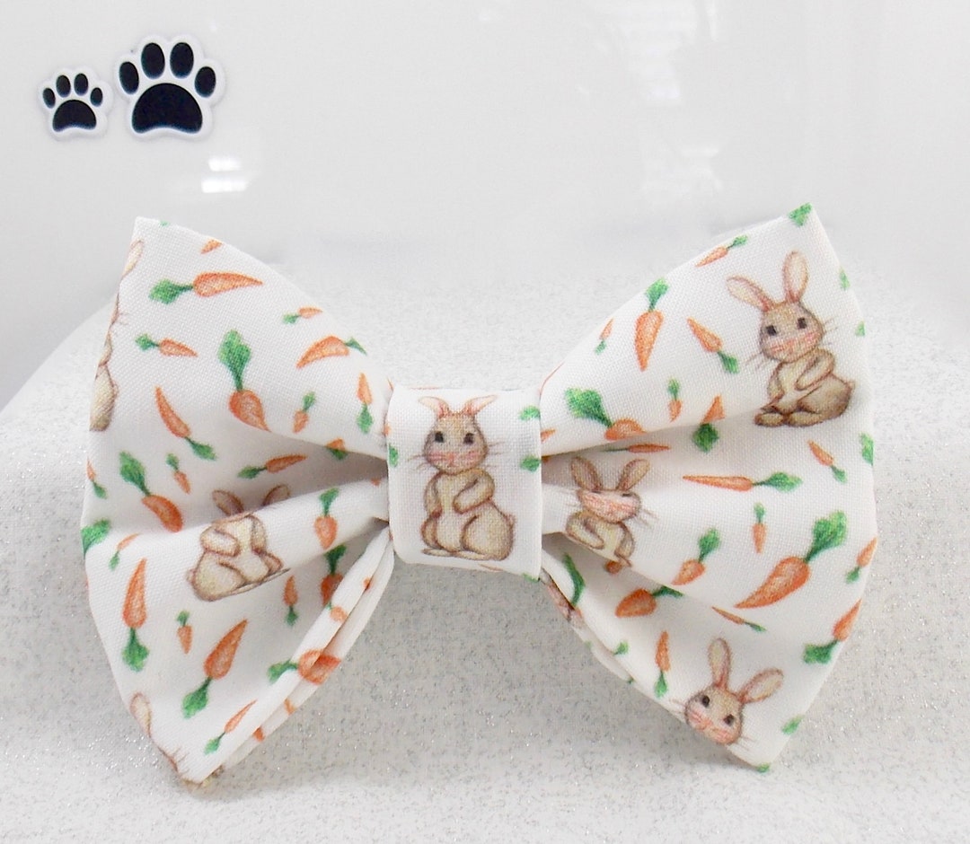 Ensemble Accessoires Cheveux Chic : 2 Chouchous Avec Nœud Papillon + Oreilles De Lapin + Foulard - Multicolore - Neuf