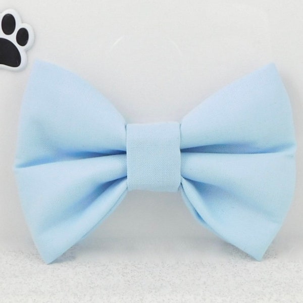 Pale Blue Dog Bow Tie, Pale Blue Cat Bow Tie, Dog Bow Tie,  Cat Bow Tie, Powder Blue Dog Bow Tie, Powder Blue Cat Bow Tie