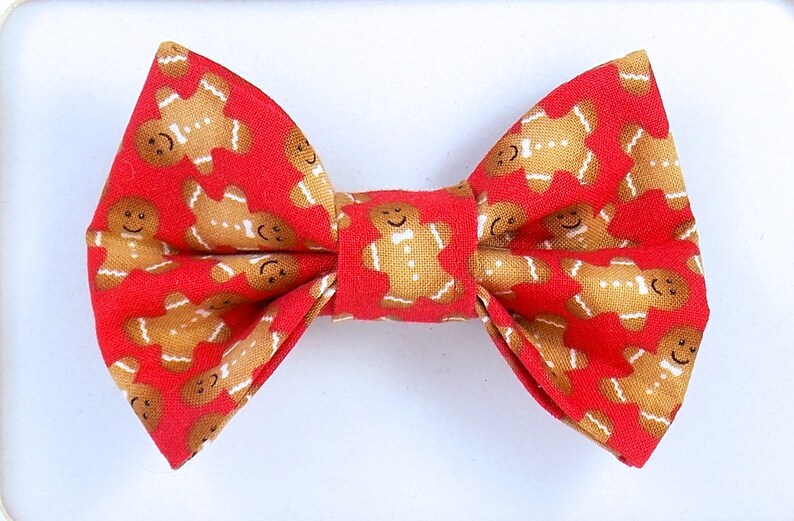 Gingerbread Man Dog Bow Tie Gingerbread Man Cat Bow Tie Etsy
