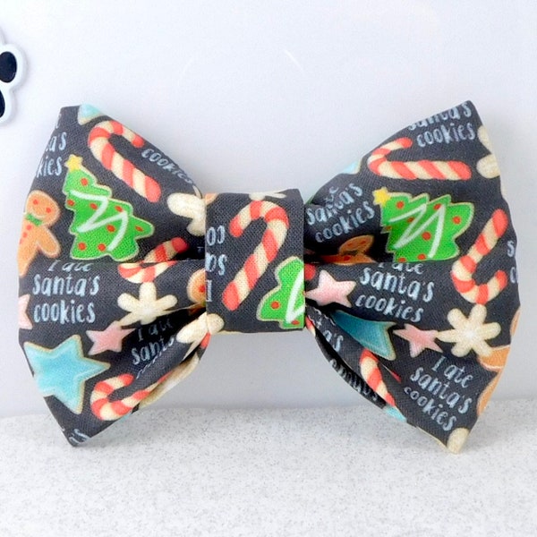 Christmas Dog Bow Tie / Dog Bow Tie for Christmas / Holiday Cat Bow / Christmas Cat Bow Tie / Holiday Dog Bow