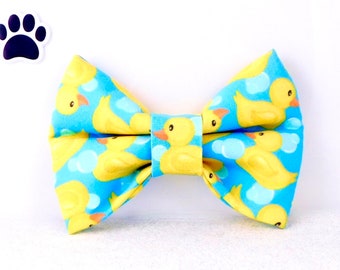 Bow Tie Dog Cat Collar Rubber Duck, Pet Accessories