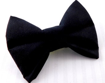 Black Dog Bow Tie for Wedding / Dog Ring Bearer / Dog Attire Wedding / Dog Mom Gift / Gift for New Puppy / Bow Tie for Dog Owner Gift