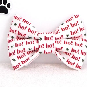 Ho Ho Ho Christmas Dog Bow / Ho Ho Ho Christmas Cat Bow / Christmas Dog Bow Tie