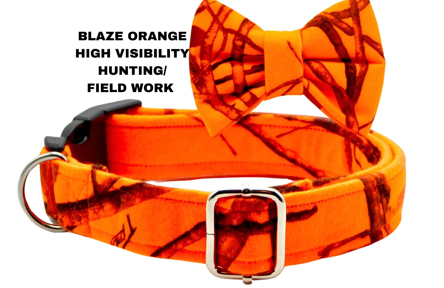 Hunting orange dog collars discount