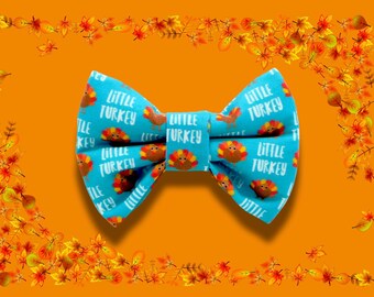Thanksgiving Turkey Bow Tie for Dogs and Cats Pet Collar Accessory