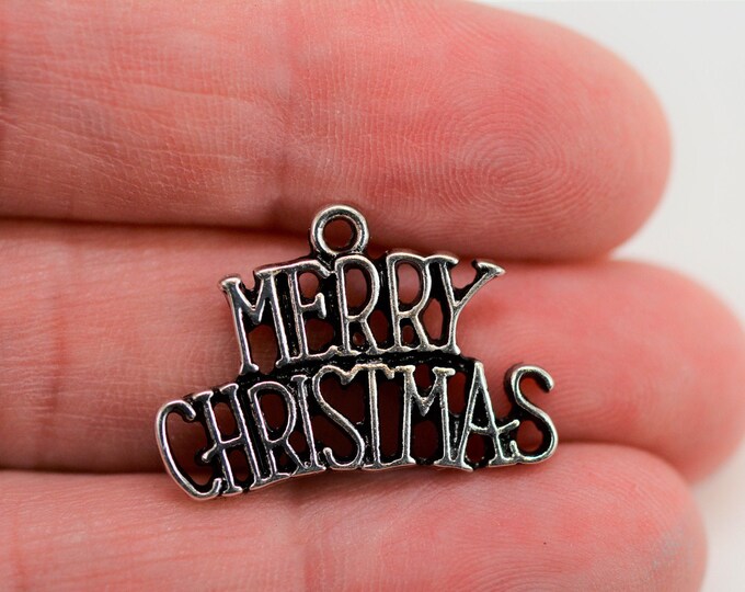 thumbnail image 2 of Blue Bunny 925 Sterling Silver Tiny 3D Santa Charm – Mini Christmas Pendant, USA Made 2 of 5
